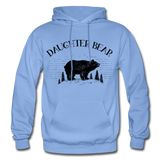 Daughter Bear Gildan Heavy Blend Adult Hoodie - carolina blue