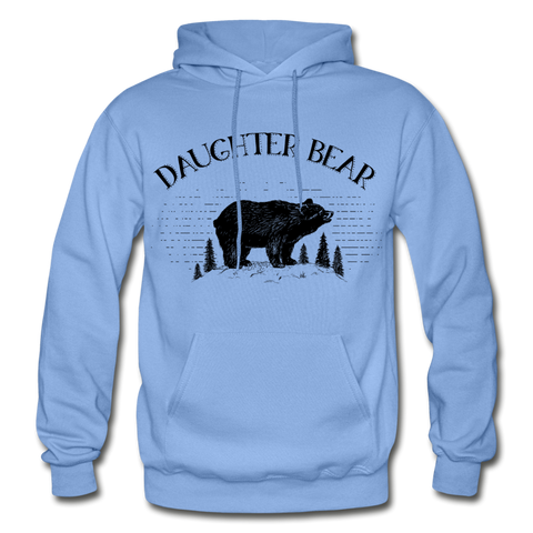 Daughter Bear Gildan Heavy Blend Adult Hoodie - carolina blue