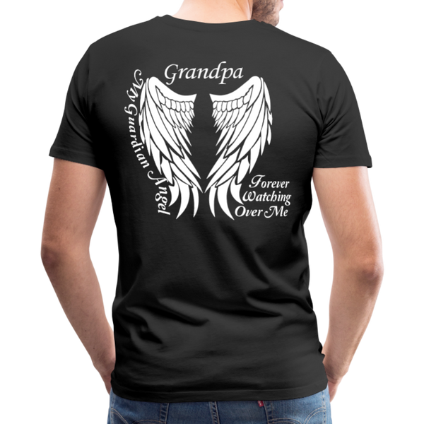 Grandpa Guardian Angel Men's Premium T-Shirt - black