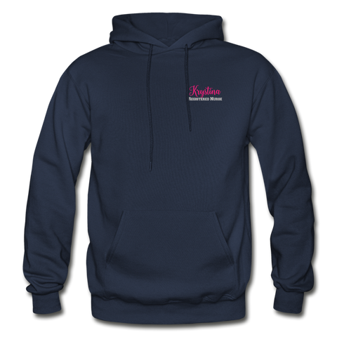 Krystina Registered Nurse Gildan Heavy Blend Adult Hoodie - navy