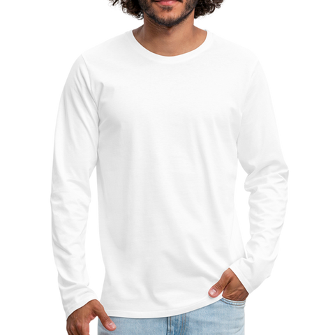 Men's Premium Long Sleeve T-Shirt - white
