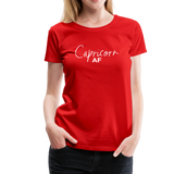 Capricorn AF Women’s Premium T-Shirt (CK1571W) - red