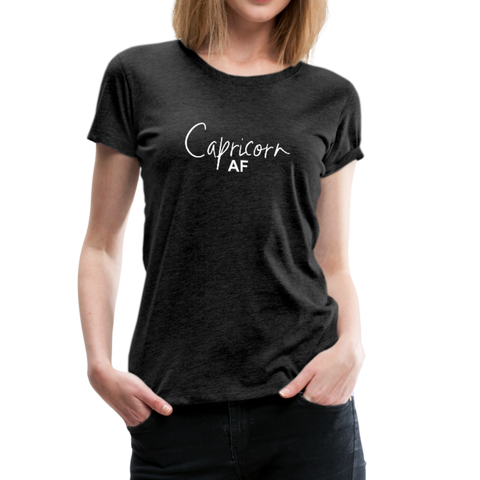 Capricorn AF Women’s Premium T-Shirt (CK1571W) - charcoal gray