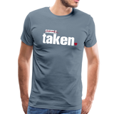 Taken Valentines Men's Premium T-Shirt (CK1681U) - steel blue