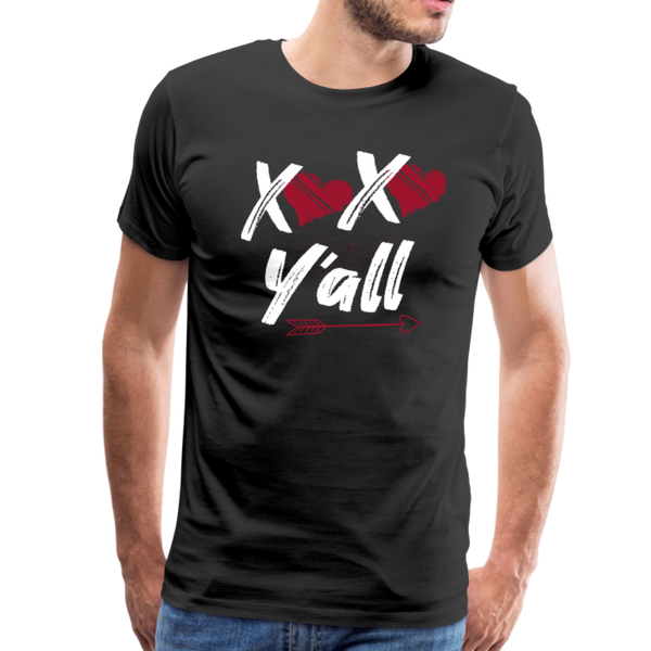 XOXO Y'All Valentines Day Men's Premium T-Shirt (CK1682U) - black