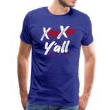 XOXO Y'All Valentines Day Men's Premium T-Shirt (CK1682U) - royal blue