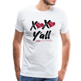 XOXO Y'all Valentines Day Men's Premium T-Shirt (CK1682U) - white