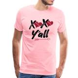 XOXO Y'all Valentines Day Men's Premium T-Shirt (CK1682U) - pink