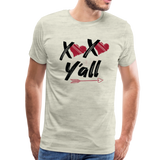 XOXO Y'all Valentines Day Men's Premium T-Shirt (CK1682U) - heather oatmeal