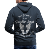 Grampa Guardian Angel Men’s Premium Hoodie - navy