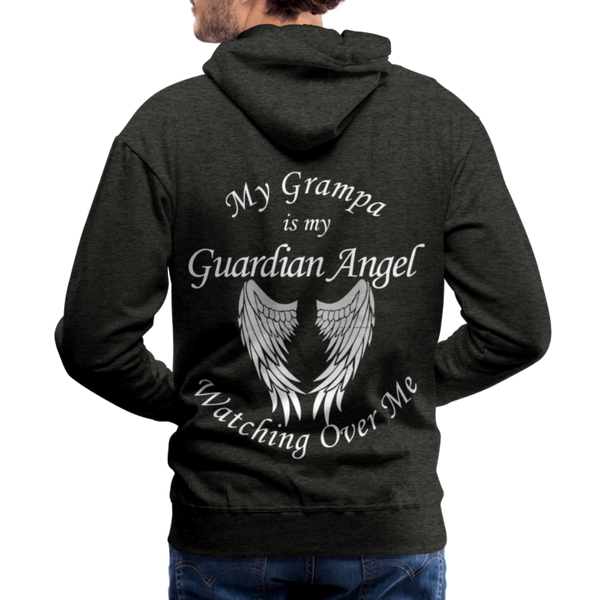 Grampa Guardian Angel Men’s Premium Hoodie - charcoal gray