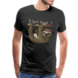 Sloth My Spirit Animal Men's Premium T-Shirt - black