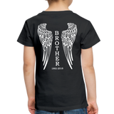 Brother Custom Dates with Wings Toddler Premium T-Shirt - black
