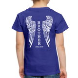 Brother Custom Dates with Wings Toddler Premium T-Shirt - royal blue