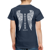 Brother Custom Dates with Wings Toddler Premium T-Shirt - navy