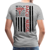 PACU Nurse - Nurse Flag Men's Premium T-Shirt - heather gray