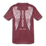 Brother 2000-2019 Kids' Premium T-Shirt - heather burgundy