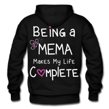 Being a Mema makes my Life Complete Gildan Heavy Blend Adult Hoodie - black