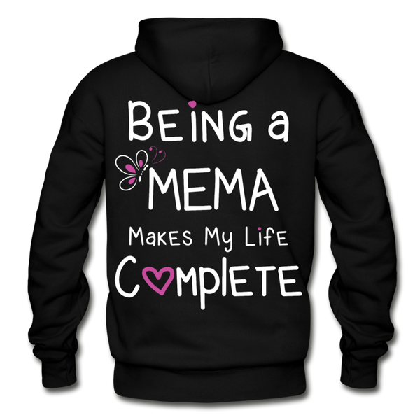 Being a Mema makes my Life Complete Gildan Heavy Blend Adult Hoodie - black