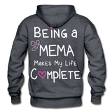 Being a Mema makes my Life Complete Gildan Heavy Blend Adult Hoodie - charcoal gray