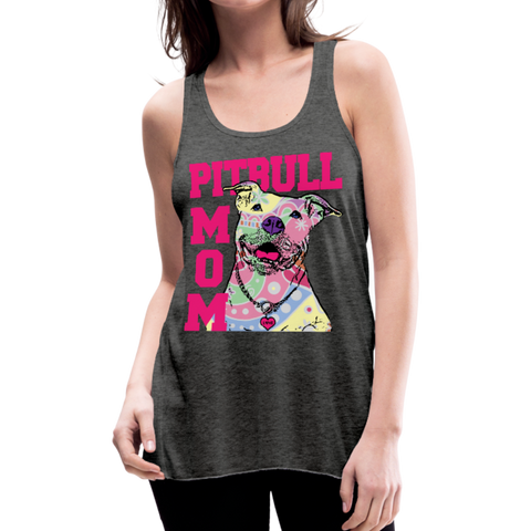 Pitbull Mom Women's Flowy Tank Top by Bella - deep heather