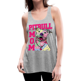 Pitbull Mom Women's Flowy Tank Top by Bella - heather gray