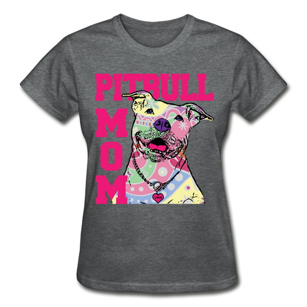 Pitbull Gildan Ultra Cotton Ladies T-Shirt - deep heather