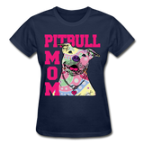 Pitbull Gildan Ultra Cotton Ladies T-Shirt - navy