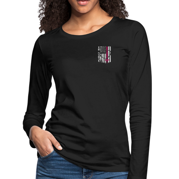 ER Nurse Women's Premium Long Sleeve T-Shirt - black