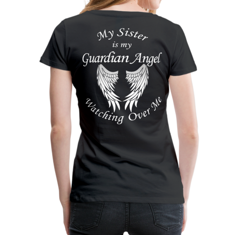 Sister Guardian Angel Women’s Premium T-Shirt (CK1360) - black