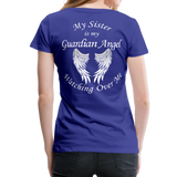 Sister Guardian Angel Women’s Premium T-Shirt (CK1360) - royal blue
