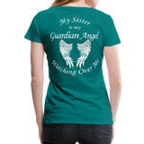 Sister Guardian Angel Women’s Premium T-Shirt (CK1360) - teal