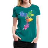 Nurse Caduceus Women’s Premium T-Shirt - teal