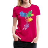 Nurse Caduceus Women’s Premium T-Shirt - dark pink