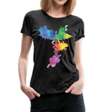 Nurse Caduceus Women’s Premium T-Shirt - charcoal gray