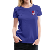 Nurse Flag Red And White Women’s Premium T-Shirt (CK1807) - royal blue