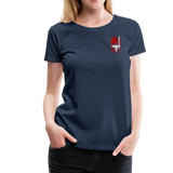 Nurse Flag Red And White Women’s Premium T-Shirt (CK1807) - navy