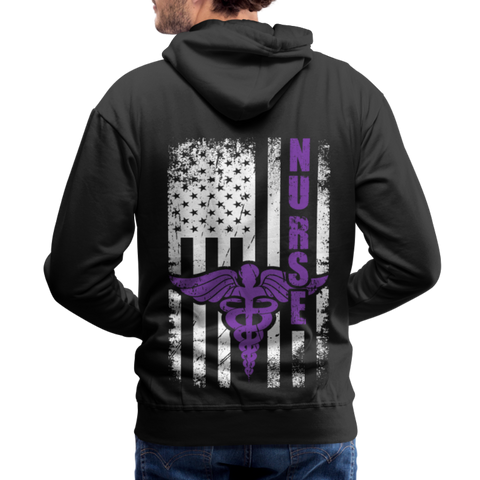 Nurse Flag Men’s Premium Hoodie (CK1810) - black