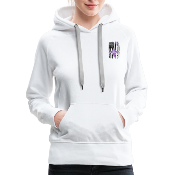 Nurse Flag Women’s Premium Hoodie (CK1810) - white