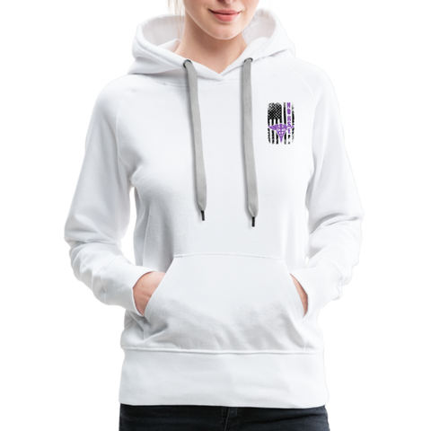 Nurse Flag Women’s Premium Hoodie (CK1810) - white