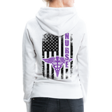 Nurse Flag Women’s Premium Hoodie (CK1810) - white