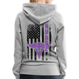 Nurse Flag Women’s Premium Hoodie (CK1810) - heather gray