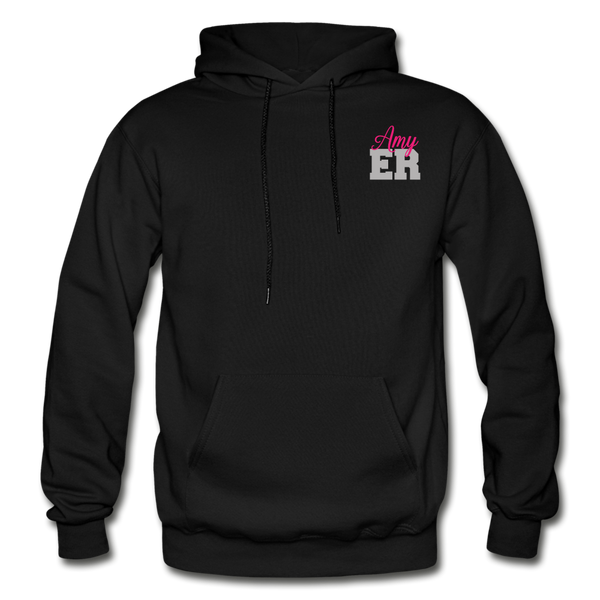 Amy ER Gildan Heavy Blend Adult Hoodie - black