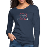 Nurse Shirt Essential AF Women's Premium Long Sleeve T-Shirt (CK1814) - navy