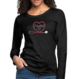 Nurse Shirt Essential AF Women's Premium Long Sleeve T-Shirt (CK1814) - charcoal gray