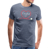 Nurse Essential AF Men's Premium T-Shirt (CK1814) - heather blue