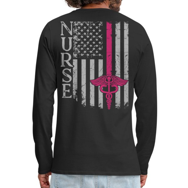Men's Premium Long Sleeve T-Shirt - black