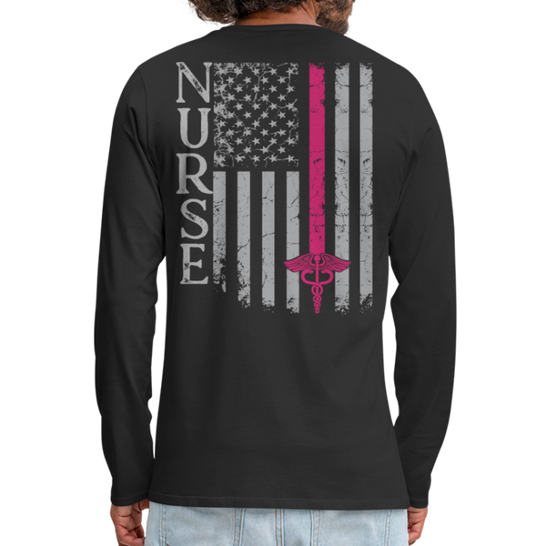 Men's Premium Long Sleeve T-Shirt - black