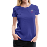 RN Nurse Flag American Nurse Shirt Women’s Premium T-Shirt (CK1816) - royal blue