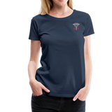 RN Nurse Flag American Nurse Shirt Women’s Premium T-Shirt (CK1816) - navy